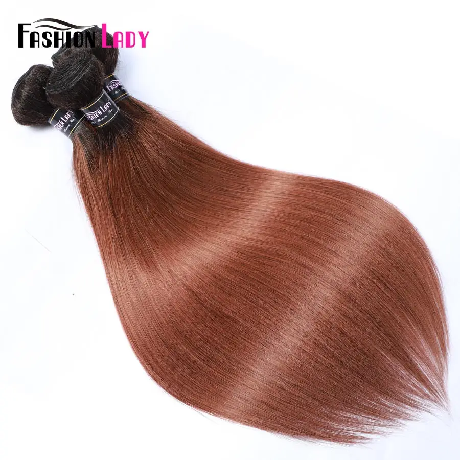 แฟชั่น Lady Pre-สี 100% มนุษย์ผมสาน 3 4 ชุด Peruvian Body WAVE 1B/30 Ombre ผม Non-Remy Hair