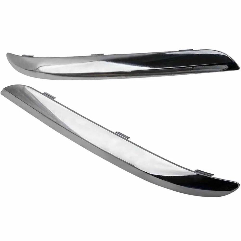 2Pcs Chrome Car Front Bumper Decorative Trim Set Left+Right for Chrysler 300 Accent 2011 2012 2013 2014 68127941AB 68127940AB