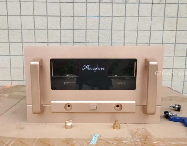 Latest  high end Accuphase A65 aluminum amplifier chassis Preamplifier case  VU meter AMP Enclosure DIY box (430 *250*453mm)