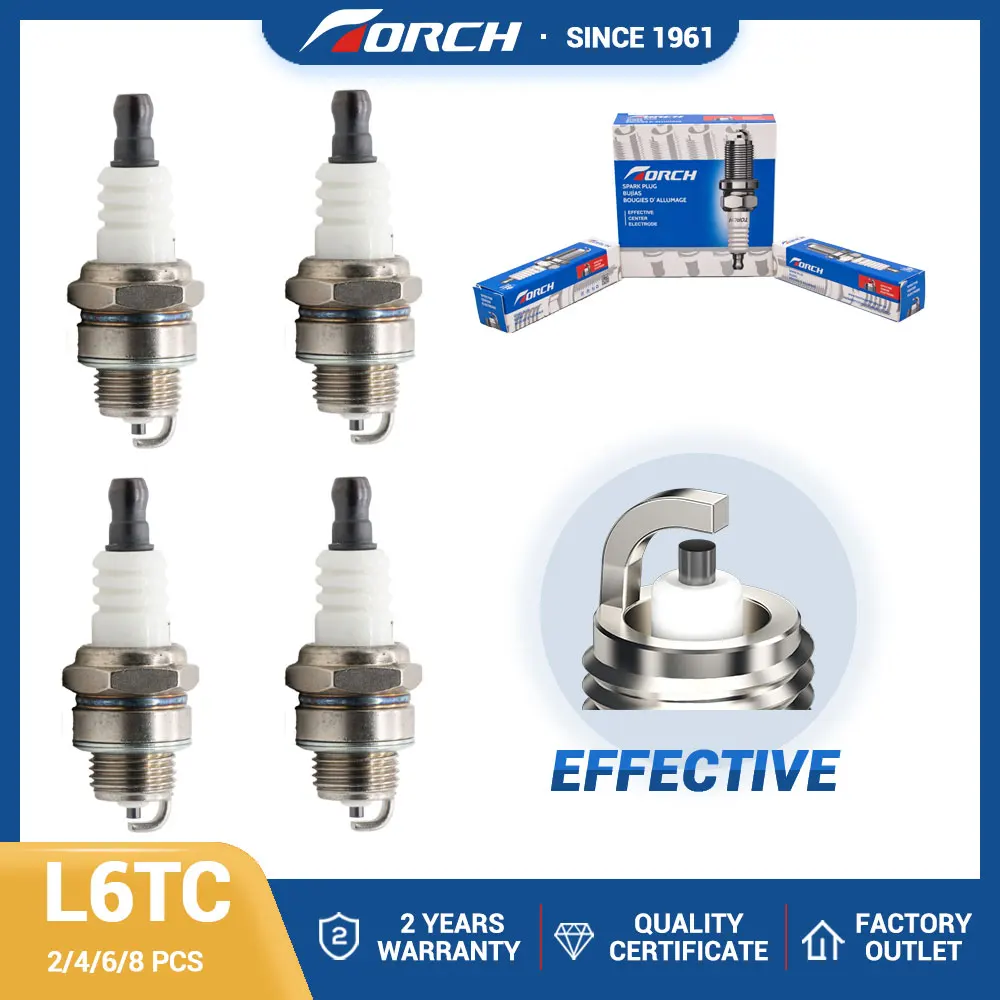 China Original TORCH Spark Plugs L6TC Compatible with Candle BPM6A for WS7F Brisk P18Y Denso W20MP-U  2976