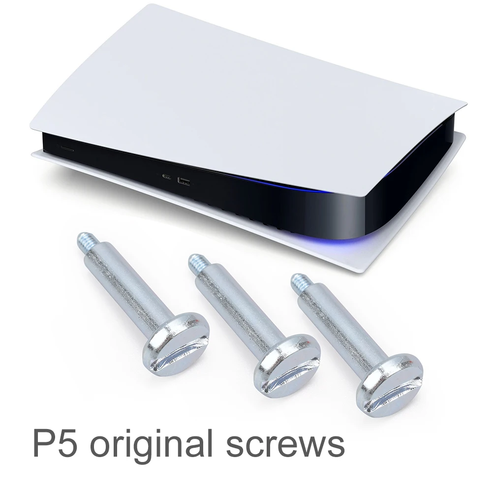 Tornillo de fijación de Base resistente para PS5, repuesto de soporte Vertical, Kit de reparación de tornillo inferior para consola de juegos Playstation 5, 2 piezas