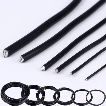 Garden Bonsai Shape Aluminum Wire (1.0mm, 1.5mm, 2.0mm, 3mm, 4mm, 5mm) Black Six Sizes for Garden and Plant Shapes 1