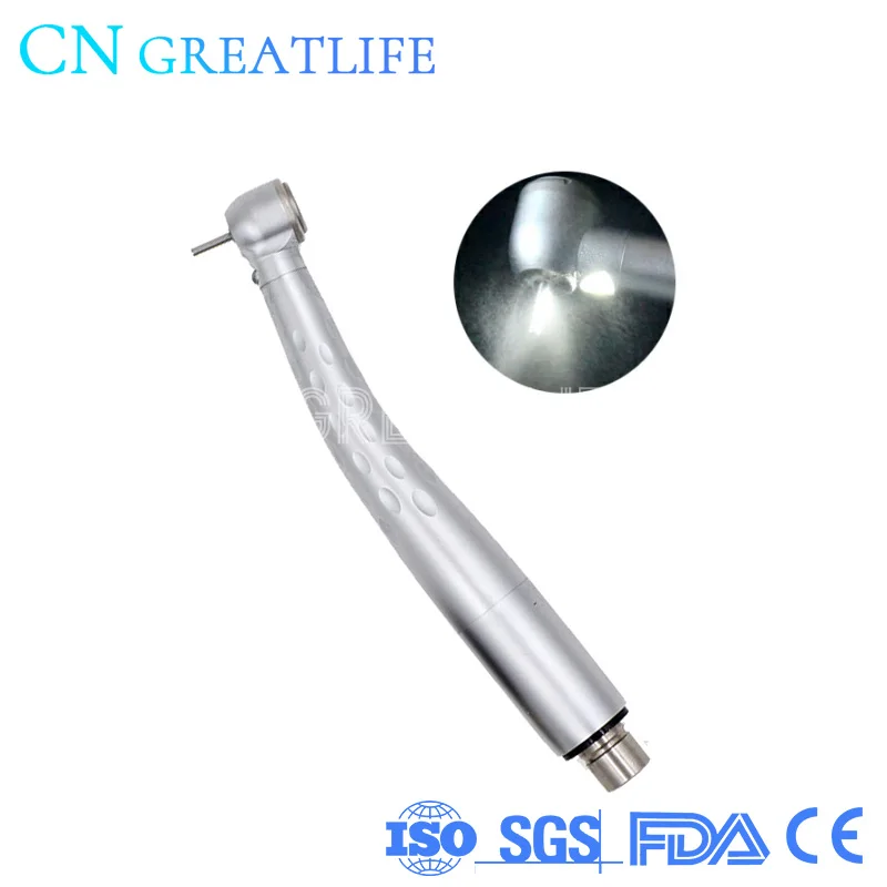 Dental Tool Surgical 3 Way Spray Dental High Speed Handpieces Led High Speed Handpiece with Quick Connector