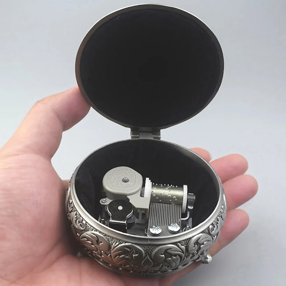 ROSIKING Emboss Alloy Metal Music Box ♫ Anastasia ♫ For Frends Girl and Children Birthday Gift