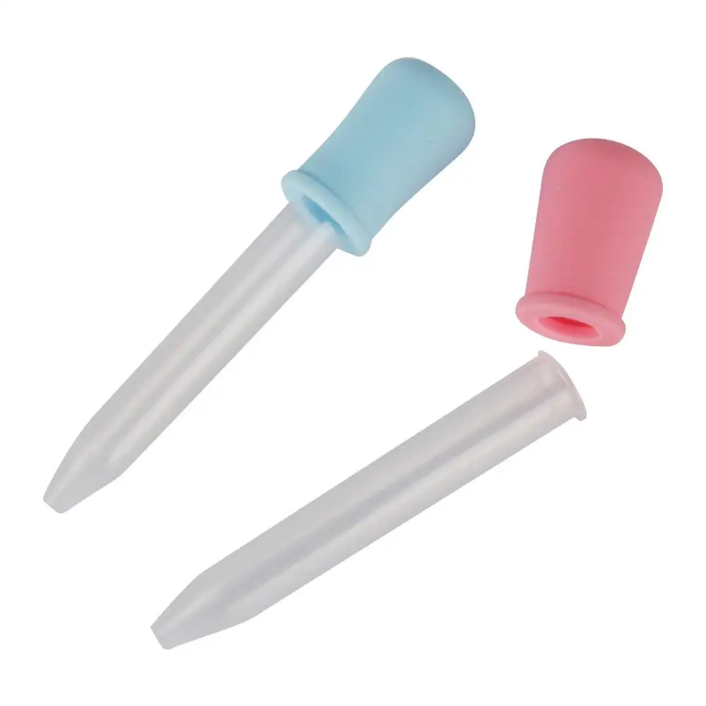 5 Pcs 5ml Small Silicone Plastic Feeding Medicine Liquid Eye Ear Graduated Pipette Dropper School Laboratory Supplies