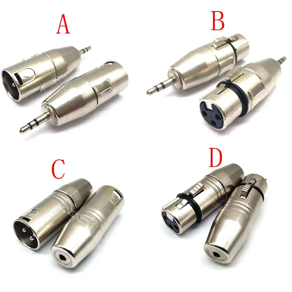 1 pcs XLR 3Pin Male Plug Converter to 3.5mm 1/8