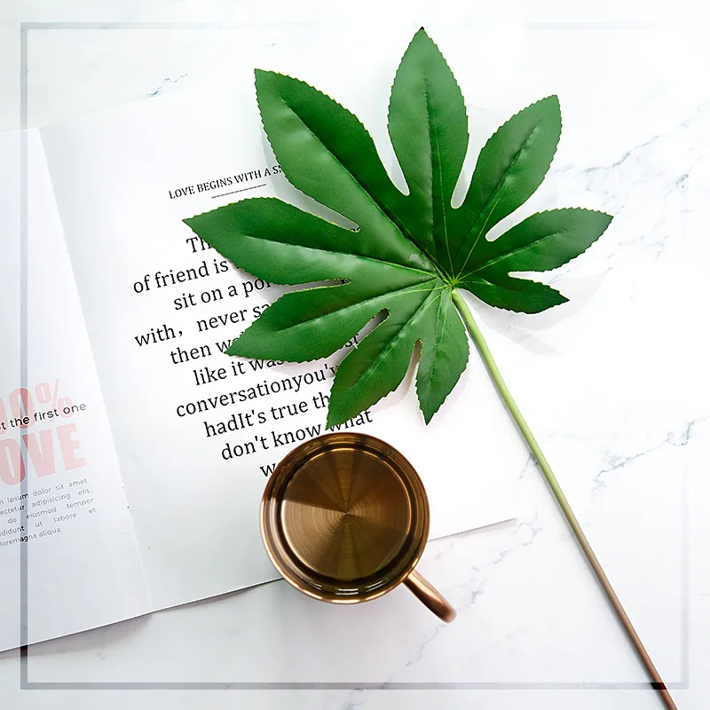 Nhân Tạo Lá Xanh Nhiệt Đới Mô Phỏng Lá Cho Ảnh Nền Đạo Cụ Chụp Ảnh Trang Trí Các Vật Dụng Fotografia Phông Nền