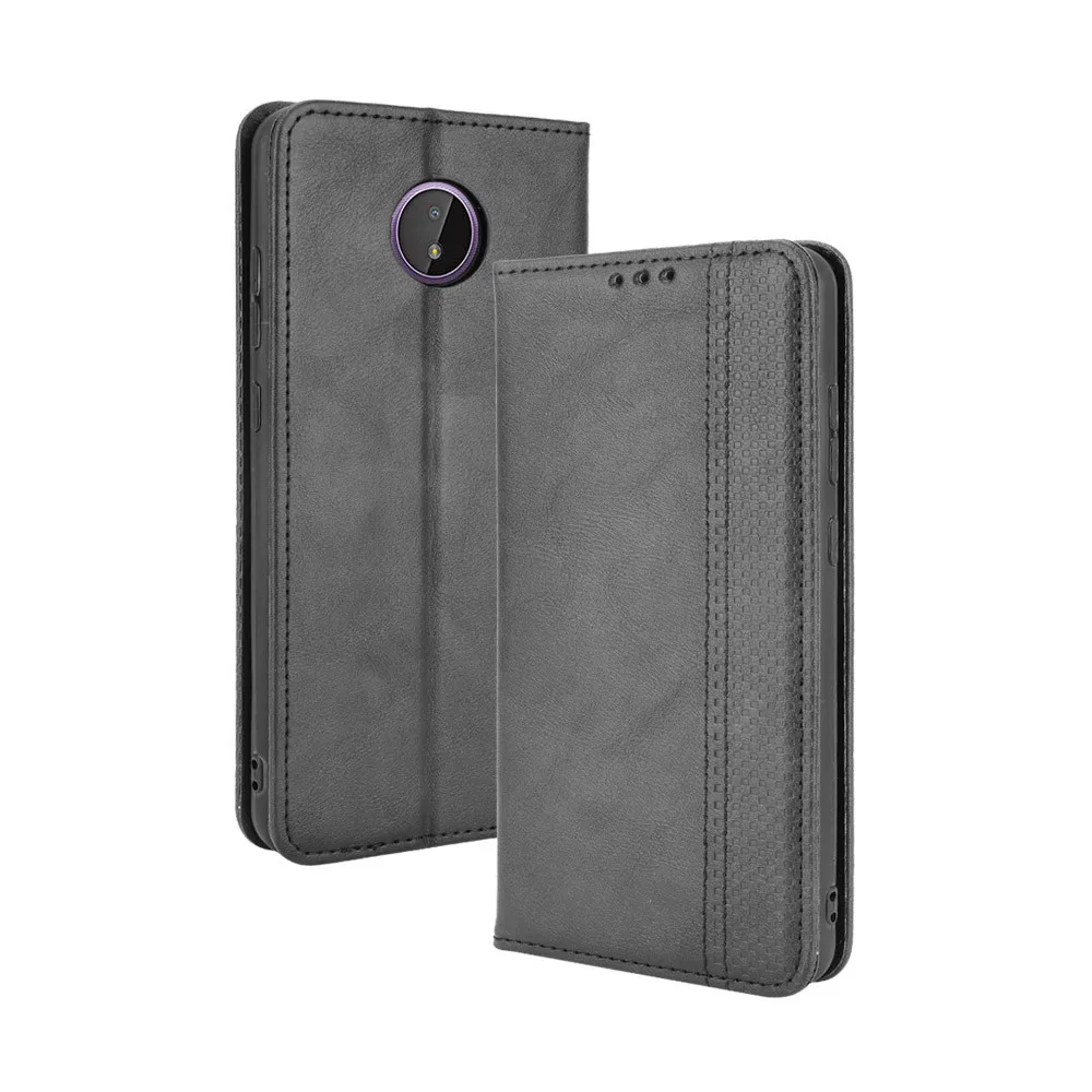 For Nokia C10 C20 Case Luxury Flip PU Leather Wallet Magnetic Adsorption Case For Nokia C 10 C 20 NokiaC10 NokiaC20 Phone Bags view 5