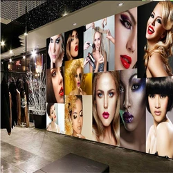 Large wallpaper 3d mural custom any size beauty salons tooling personalized beauty hairdressing wall background wall decorativen