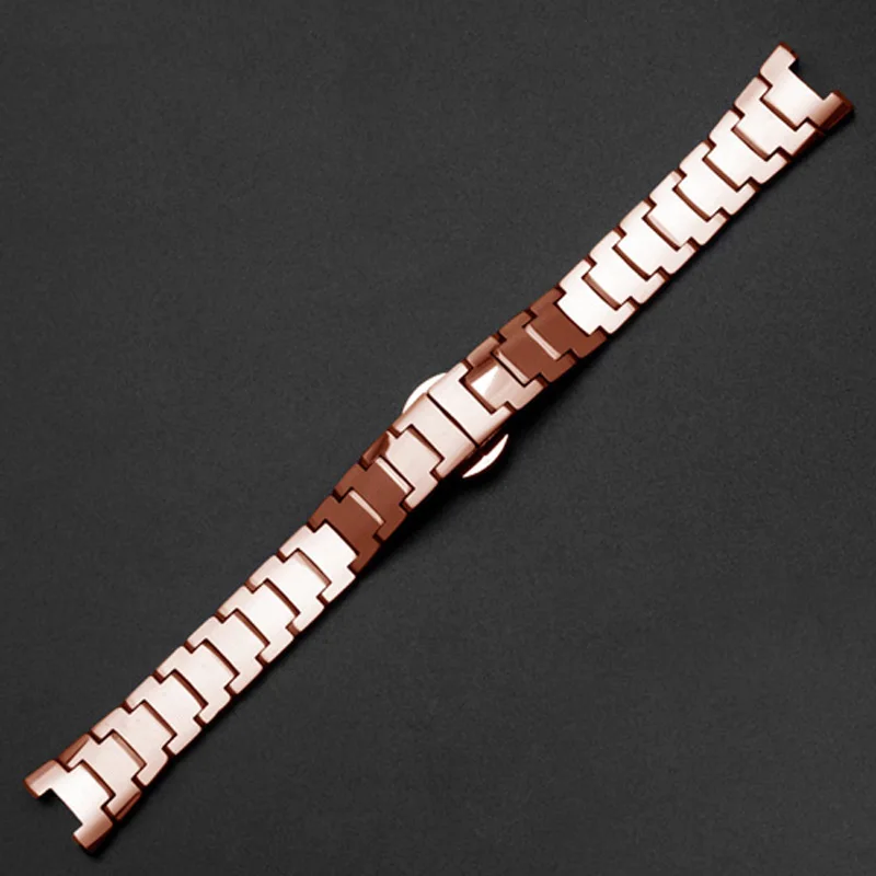 14x7mm 22x11mm Tungsten Steel Watchband Replacement Rado 6020 Series Black Silver Golden Male's And Female's Watch Chain