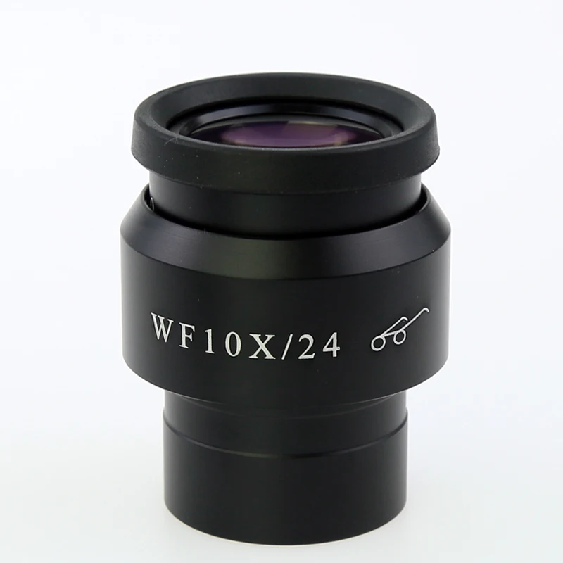 WF10X/22MM 23MM 24MM Microscope Eyepiece High Point Wide Field Binocular Trinocular Stereo Lens Accessories Diopter Adjustable