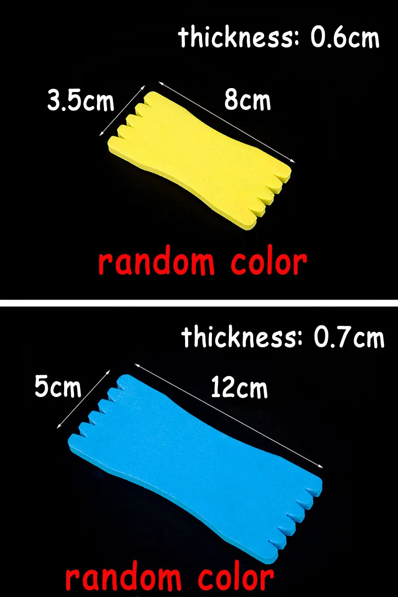 5PCS/10PCS EVA Colored Flasher Rig Foam Holder for Fishing Line Fishing Tackle Accessory Winding Plate Panel Storage Boards