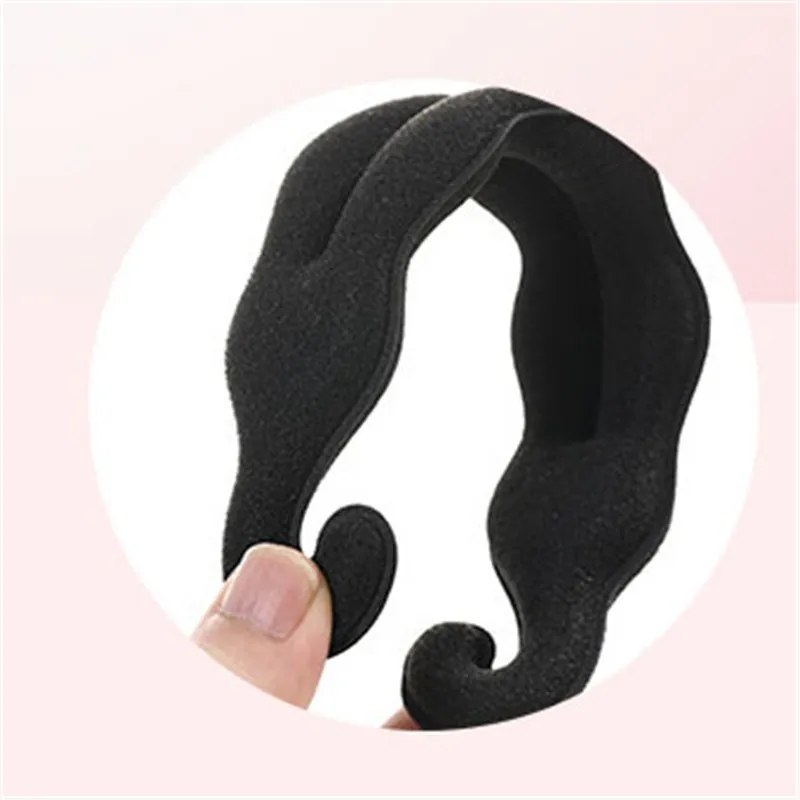 1Pcs Women Hair Device Foam Sponge Hair Disk Donut Quick Messy Bun Updo Hair Clip Hair Accessories Hair Fashion Tools