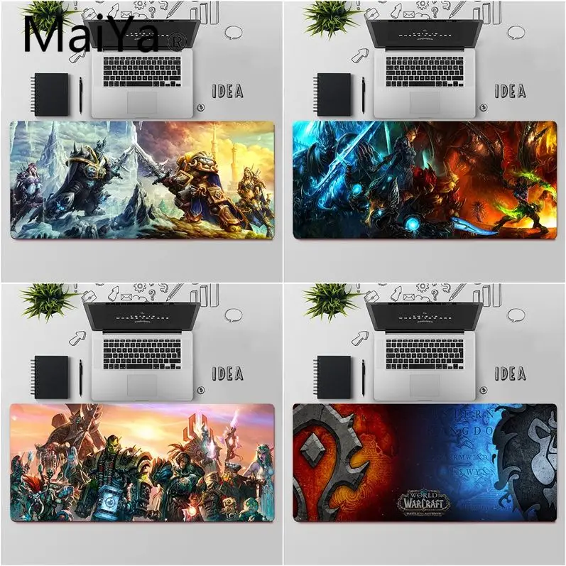 Maiya High Quality WOW World of Warcraft Durable Rubber Mouse Mat Pad Rubber Computer Gaming mousepad