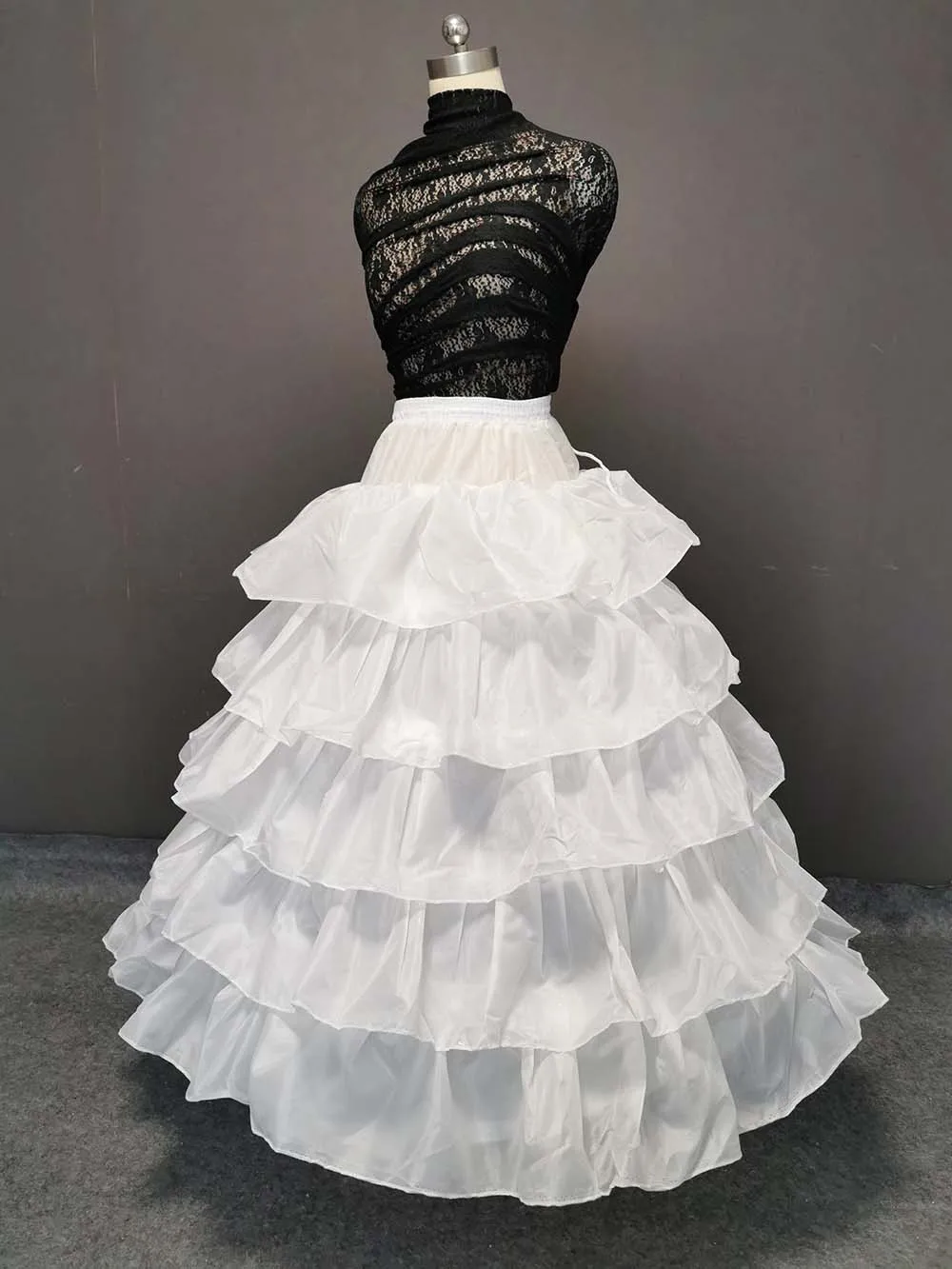 Jupon à volants de haute qualité, jupe sous-jupe Crinoline à 4 cerceaux pour robe de mariée de bal, accessoires de mariage