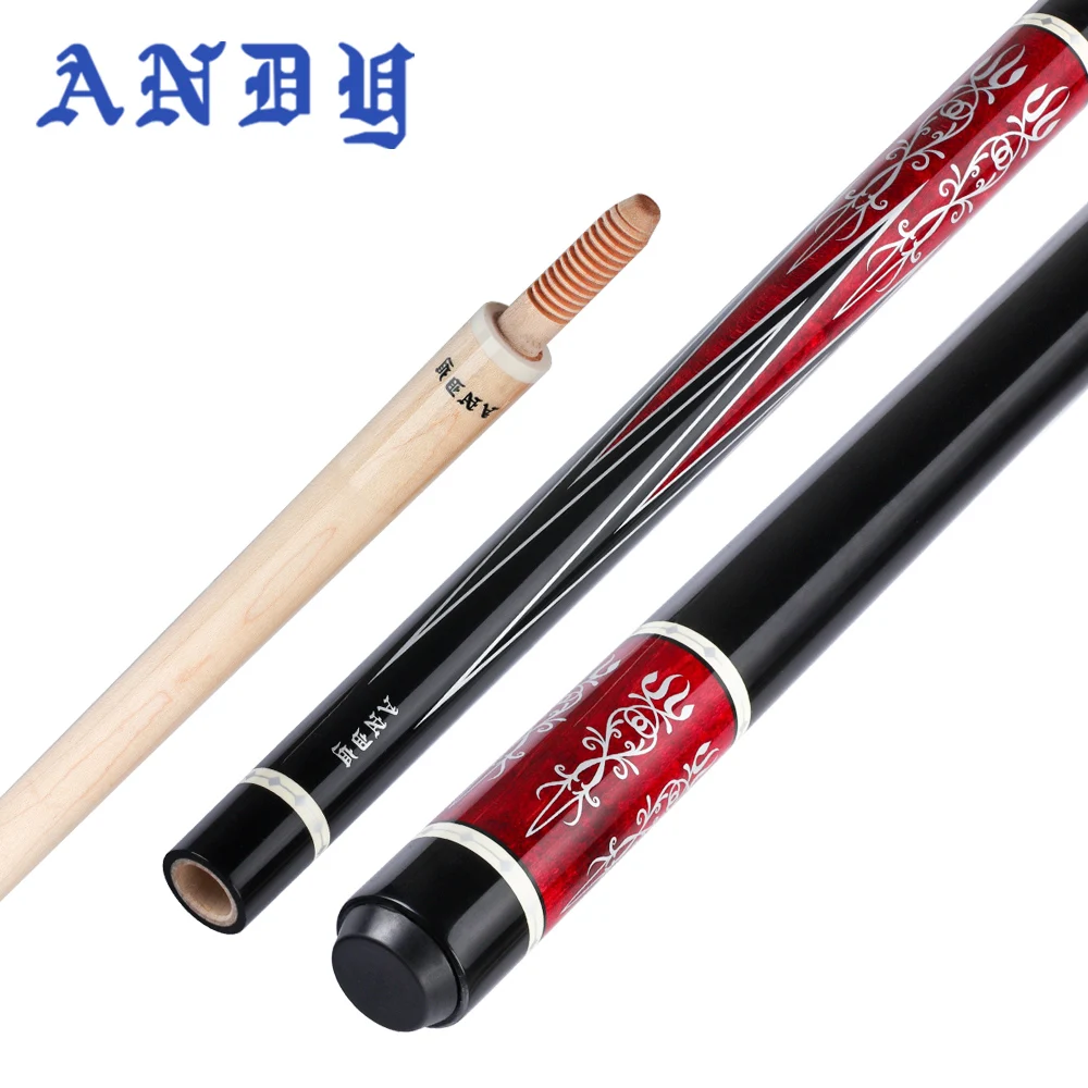 ANDY Billiard Carom Cue 3 Cushion Cue 142cm Professional 12mm Tip  Carom Taper Cue Handmade Maple Billiards Stick Cue Libre Cue