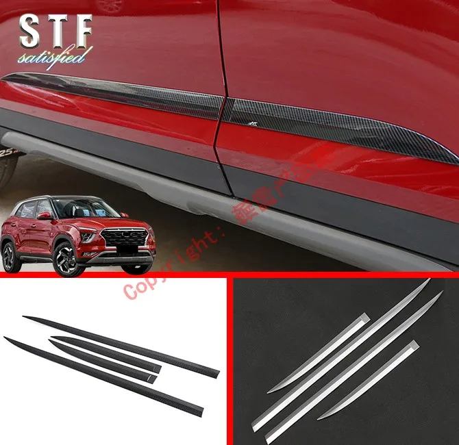 ABS Side Door Body Molding Moulding Trim For Hyundai IX25 2019 2020 Car Accessories Stickers