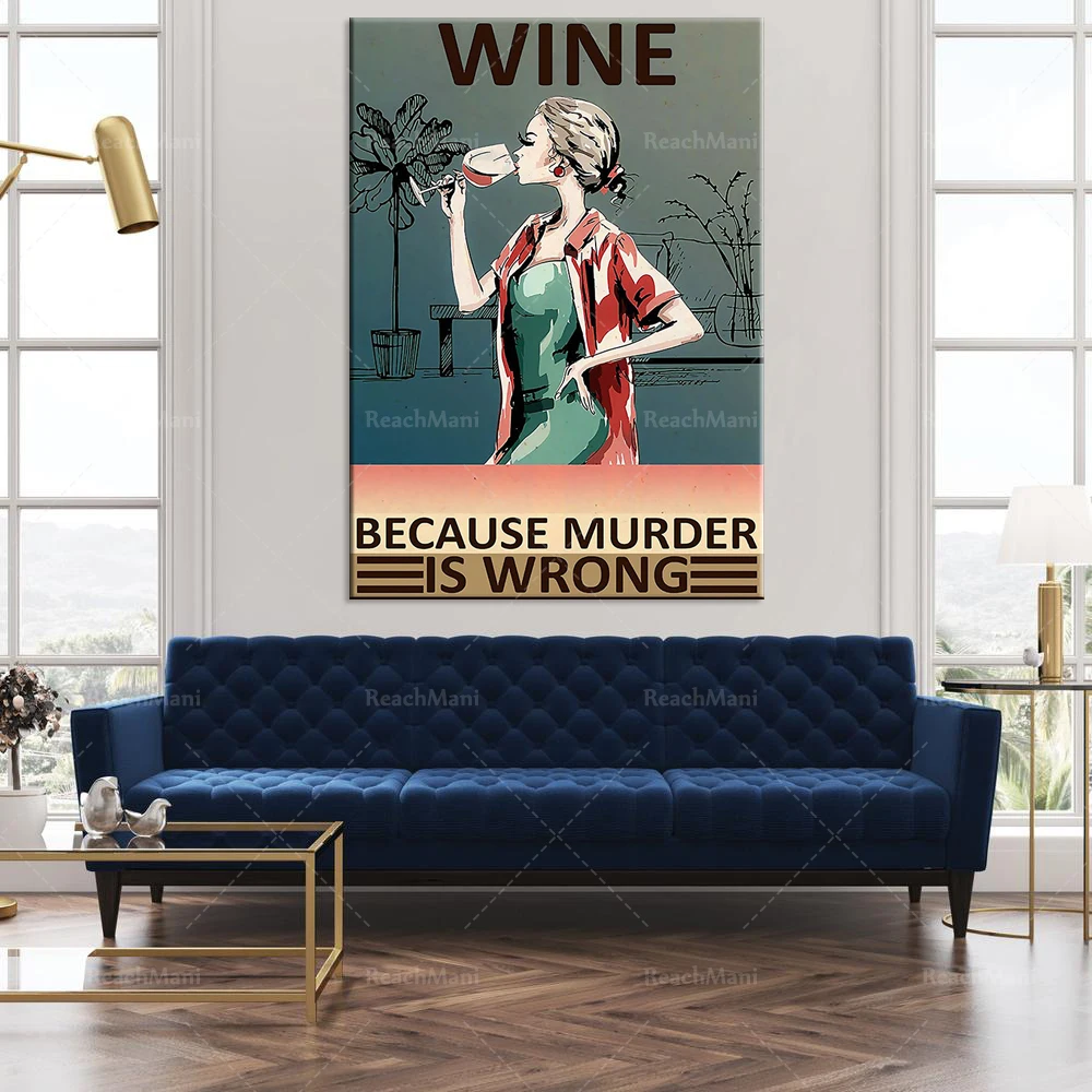 Wine, wine wine art woman, wine cellar decoration, wine poster prints, wine lovers decoration poster gift
