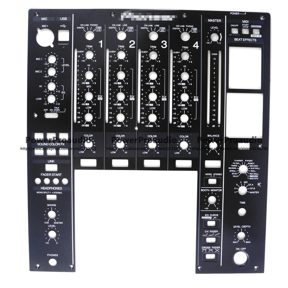 DNB1186 Metal Large Panel Plate For DJM-900NEXUS DJM-900 DJM900SRT