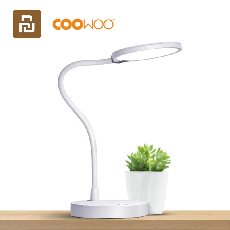 

Original COOWOO LED Desk Lamp Smart Table Lamp Eye Protection Light Adjustable 4000mAh Power 2USB Mobile Power Supply