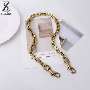 Luxe Ontwerp Zadeltas Luxe Schouderbanden Vervangt Cross-Arm Schouder Koperen Kleur Lichtgewicht Ketting
