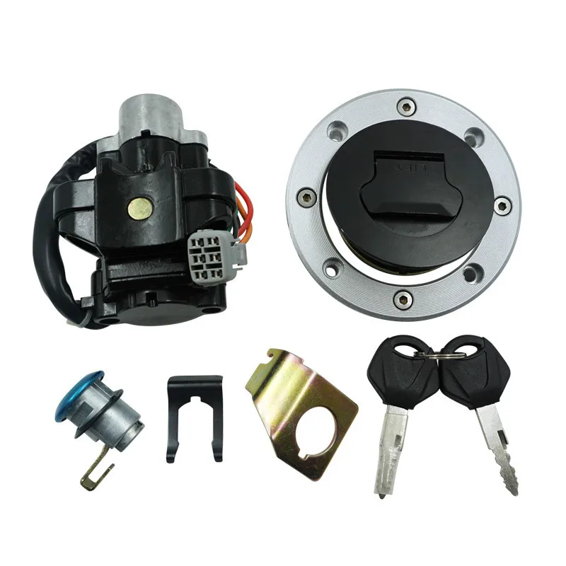 

Motorcycle aluminium Ignition Switch Kit Assembly Fuel Gas Cap Tank Cover lock With 2 Keys For SUZUKI SV650 GSXR1000