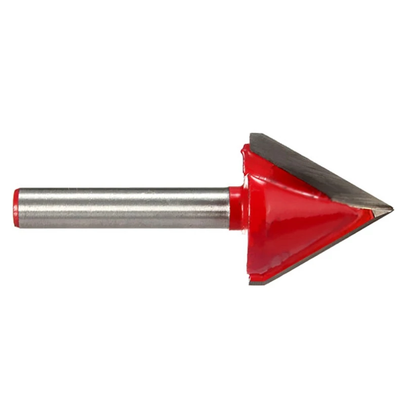 1pc In Acciaio Al Tungsteno Router Bit 60 Gradi Per Incidere di CNC V Groove Bit 6x22mm Gambo Fresa per la Lavorazione Del Legno