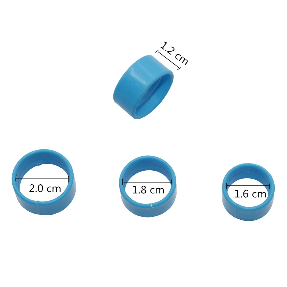 2.0/1.8/1.6cmAnimal Foot Ring Poultry Farming Equipment Chicken Foot Ring Animal Identification Tool 6 Colors Foot Ring 500 Pcs