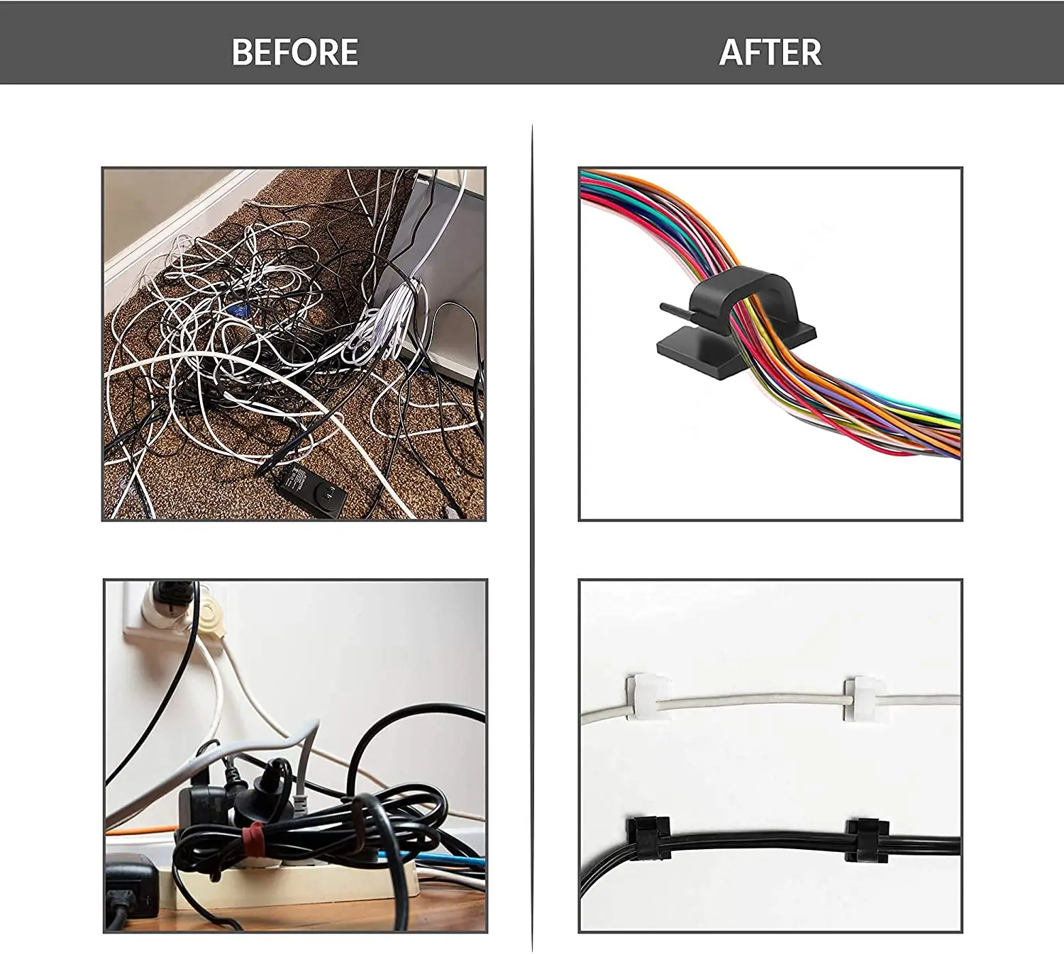 Organizer do kabli kabel z zaciskami zarządzanie pulpit Wire Manager uchwyt na przewód USB ładowanie linia danych szpulka nawijacz samochodowy