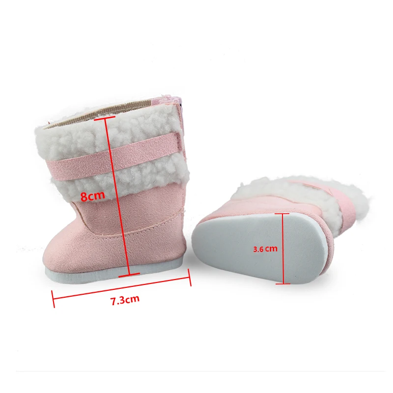 2024 modne skórzane buty dla 43 cm lalek bobas 17 cali Born Baby Dolls buty