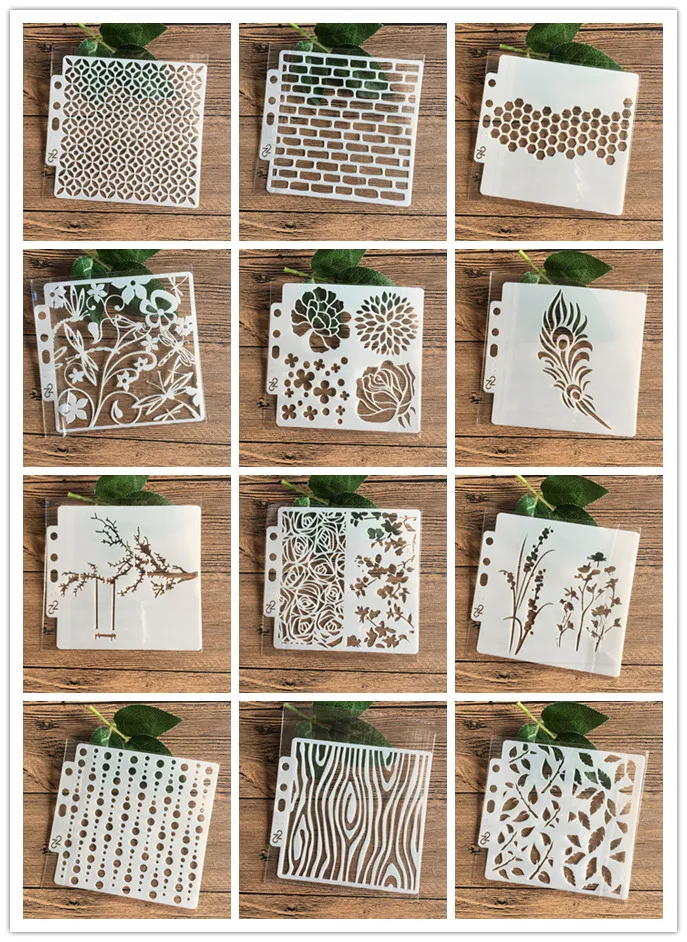 استخدام قوالب DIY بحجم 13×13 سم لتصميم بطاقات ودفاتر تذكارية بجودة عالية