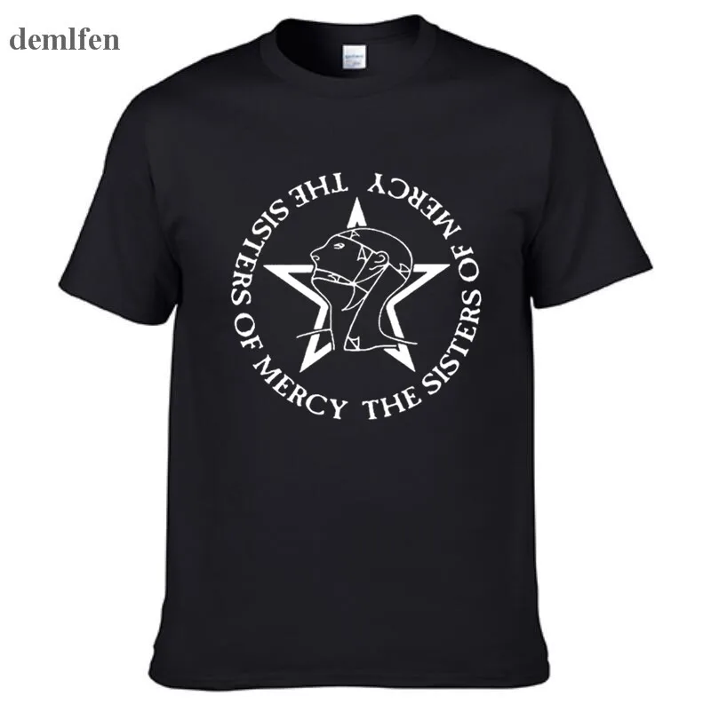 The Sisters Of Mercy T-Shirt Men And Women Tee Post Punk Goth Rock Band T Shirts Cotton Tops Tees