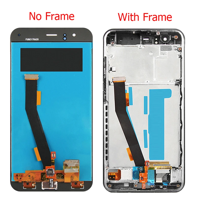 Imagem -02 - Lcd para Xiaomi mi Display com Moldura 5.15 mi Lcd Display de Impressão Digital Tela Toque Painel Vidro Montagem Mi6