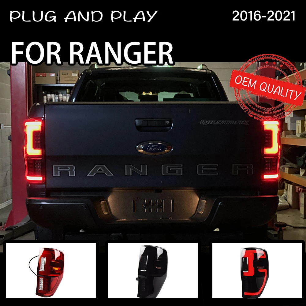 

Tail Lamp For Car Ford Ranger 2016-2020 Everest Thunder LED Tail Lights Fog Light Day Run Lights DRL Tuning Cars Car Accessories