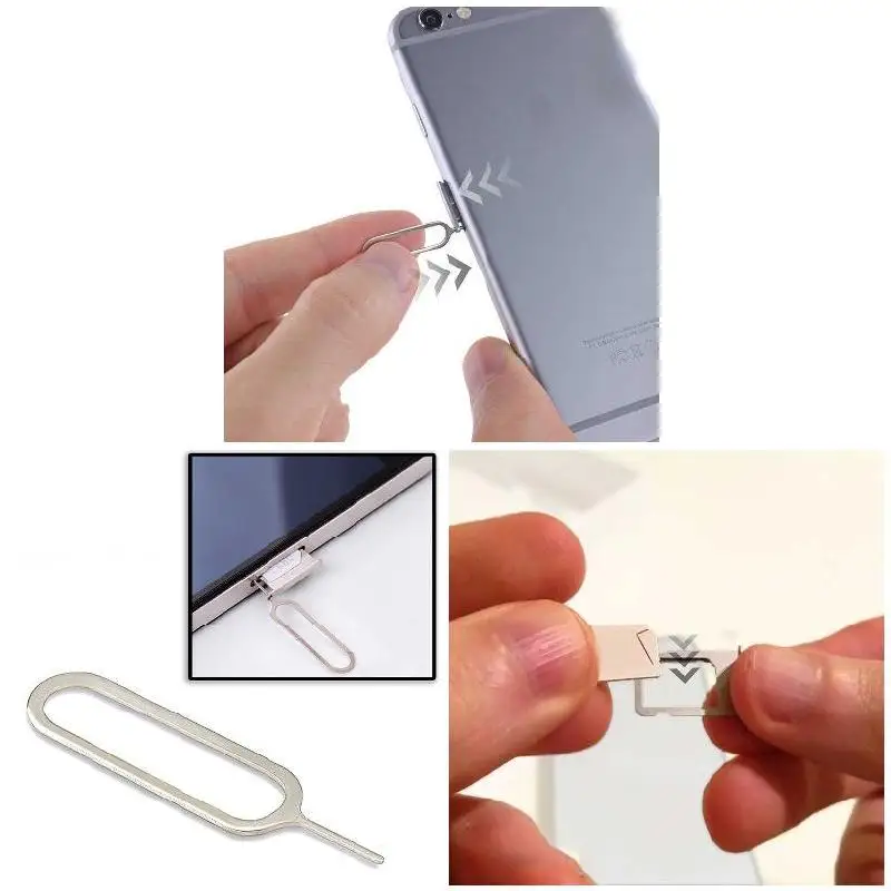 10pcs Slim Sim Card Tray Pin Eject Removal Tool Needle Opener Ejector for Most Smartphone JAN88