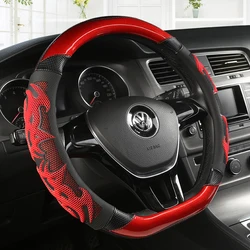 Car Steering Wheel Cover Carbon Fibre Leather For Nissan Qashqai J11 X-trail T32 For VW GOLF 7 2015 POLO JATTA  Passat Tiguan