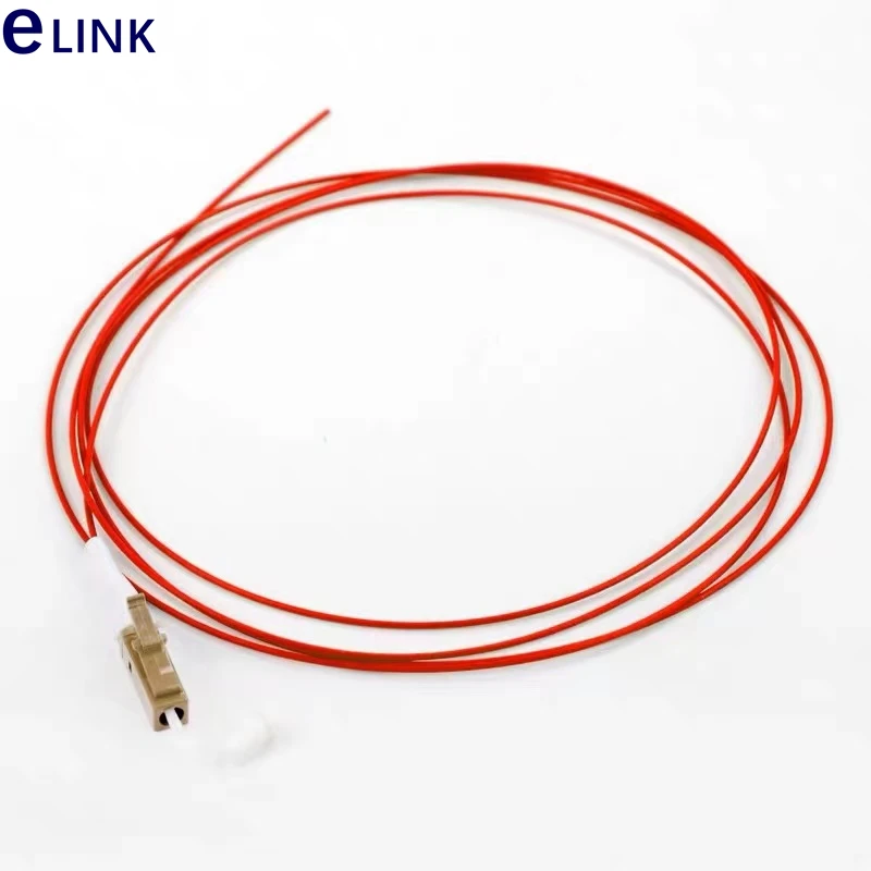 LC 광섬유 피그테일 오렌지 아쿠아 레드 케이블, 무료 배송, 0.9mm OM1 OM2 OM3 OM4 50 개 LC/UPC 1m 1.5m