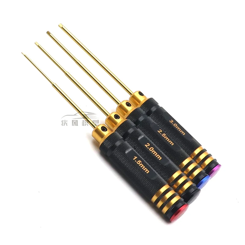 Ajrc 4 teile/satz Titan Überzug 1,5/2/2,5/3mm Sechskant-schraubendreher Schraubendreher Tool Kit Für Rc modell Auto Boot Flugzeug – Detail 8