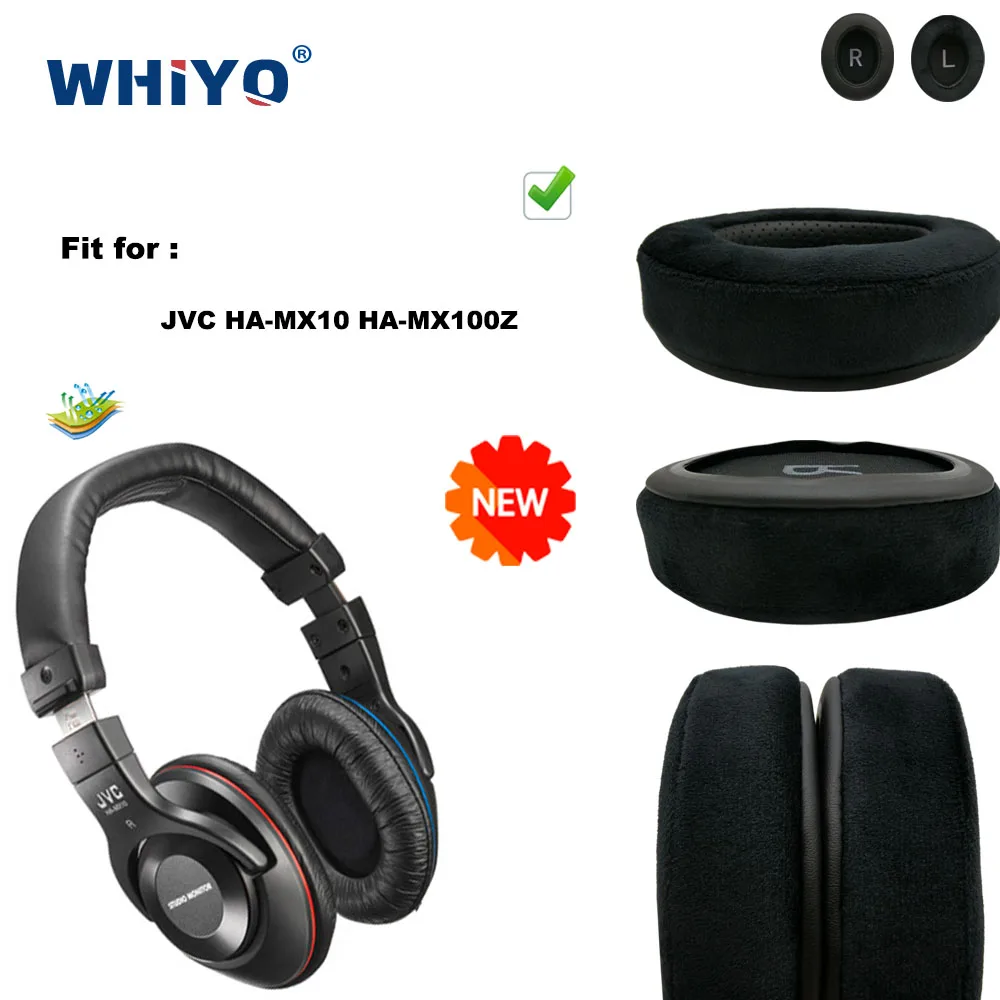 

Новые обновленные Сменные амбушюры для JVC HA-MX10, детали для гарнитуры, Кожаная подушка, бархатные амбушюры, чехол для наушников