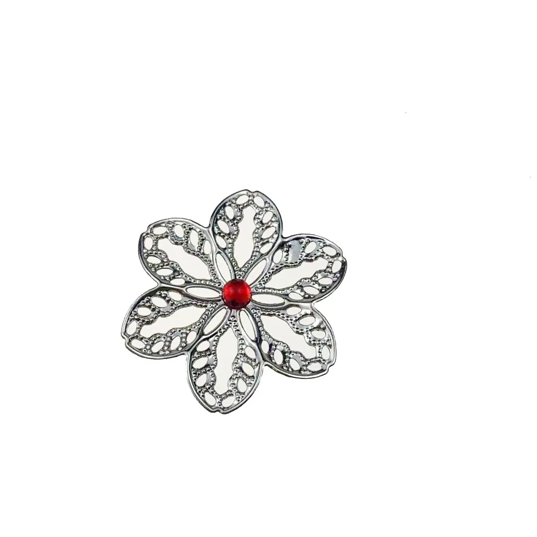 Metal Filigree Flowers Jewelry Accessory DIY Components Findings For DIY Jewelry