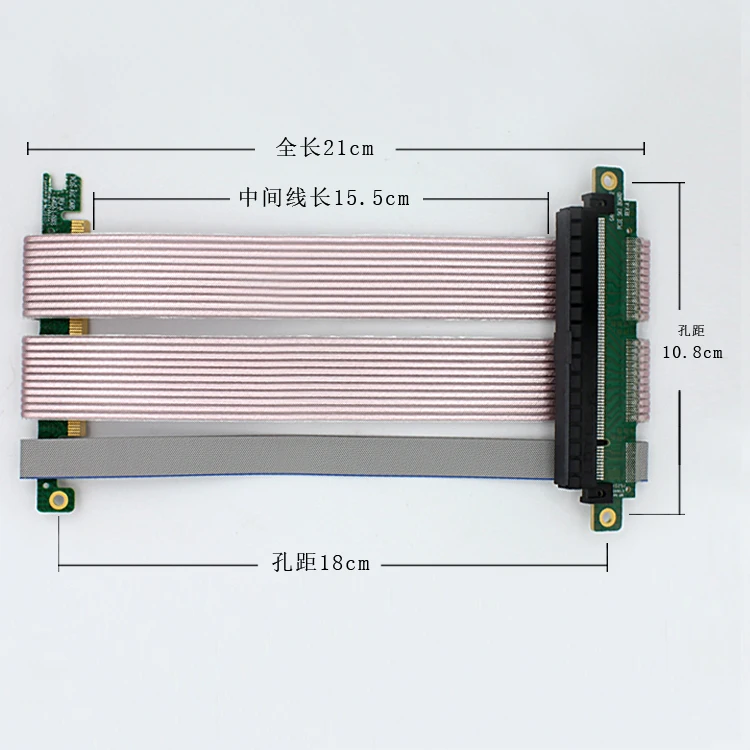 

PCIe Riser Cable, 4.0 x16 PCI Express Riser Extender, Flexible High Speed GUP Riser Cable for ITX Case Chassis (16.8cm)