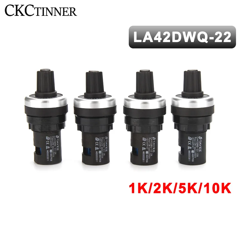 1pcs LA42DWQ-22 1K 2K 5K 10K 22mm Diameters Pots Converter Potentiometer Rotary Resistor Inverter Switch