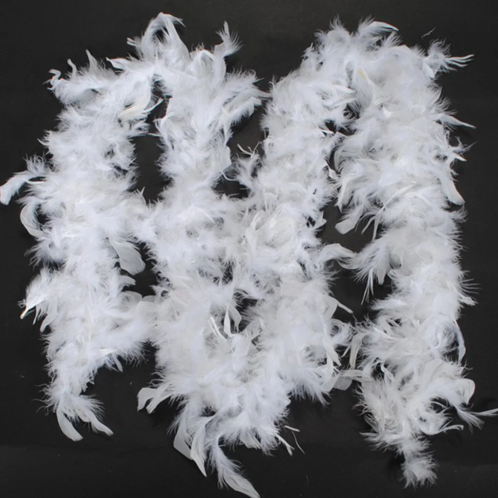 New Arrived 2m Feather Garland Sewing Birthday Wedding Costume Crafts DIY Banner Crafts Garland Bunting