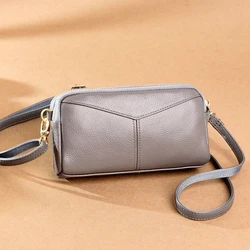 100% Genuine Leather Women Shoulder bags Cowhide Women Handbags High Quality Female Wallet  Fashion Luxury Ladies Messenger Bags