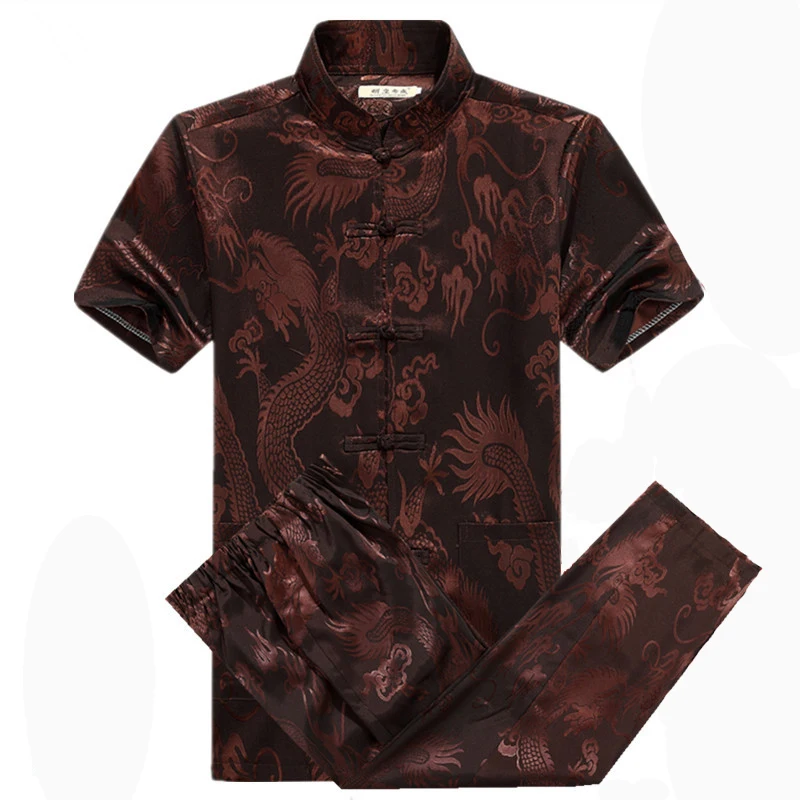 New Arrival Suit Chinese Traditiona Sets Men's Tang Suit Kung Fu Suit High Quality Wu Shu Tai Chi Sets Pattern Sets