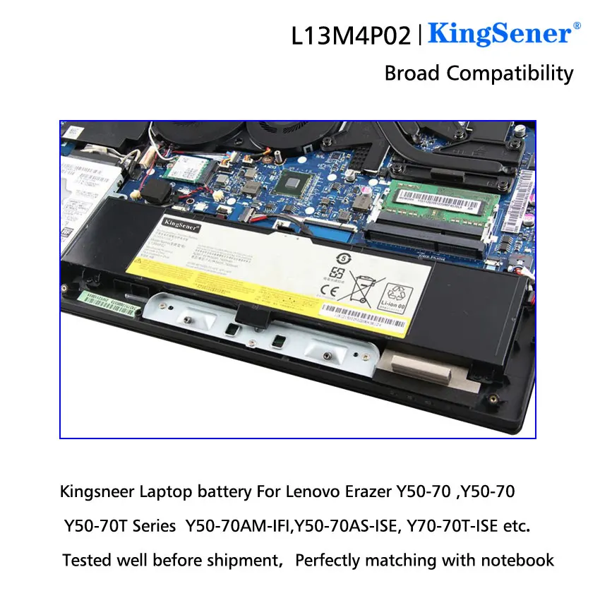 Kings ener l13m4p02 l13n4p01 laptop akku für lenovo Y50-70 Y70-70 y70 y50p-70 7,4 tablet v 54wh kostenlose werkzeuge