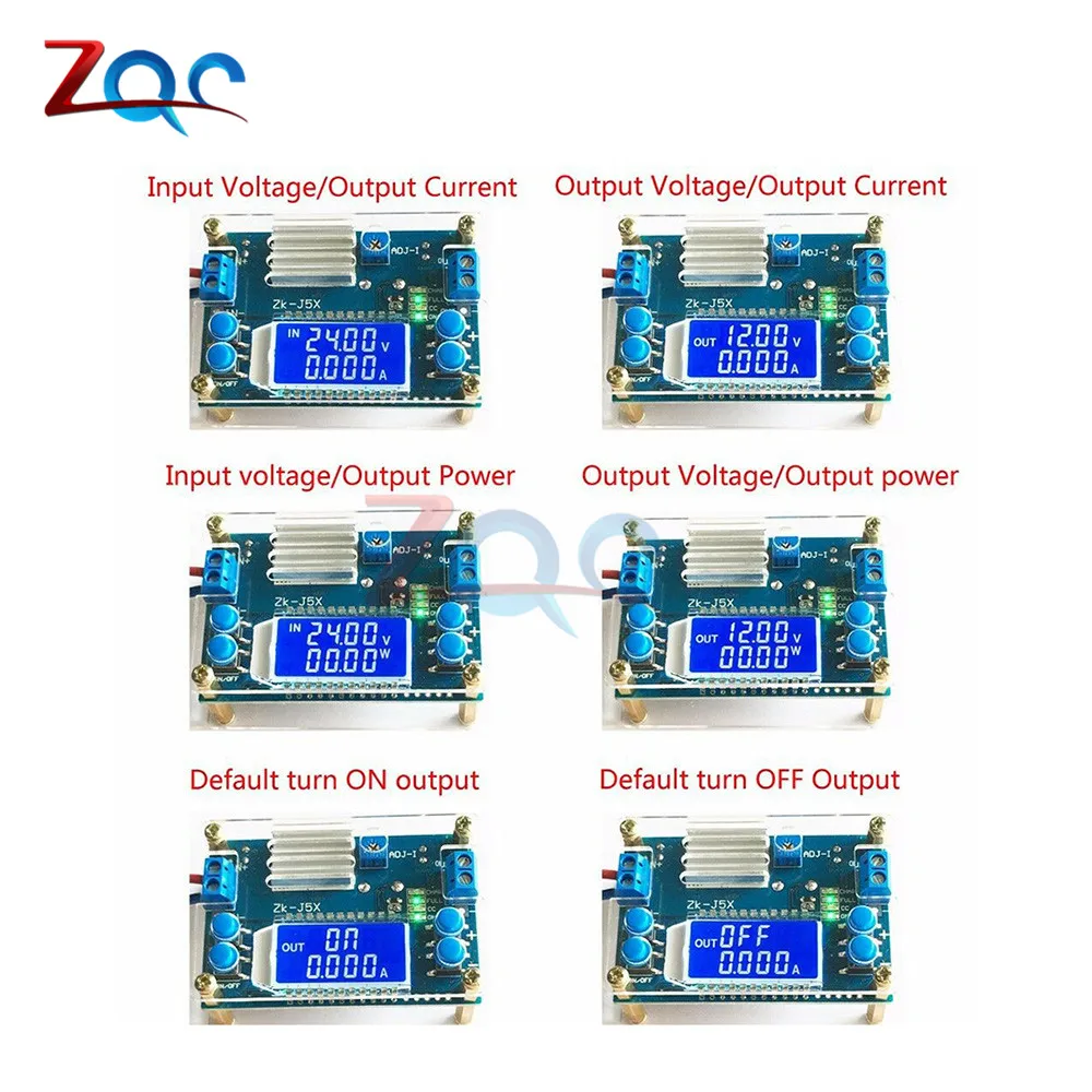 DC DC Step Down DC 6.5 -36V to 1.2-32V 5A CC/CV LCD Digital Display Adjustable Buck Power Supply Voltage Regulator with Case