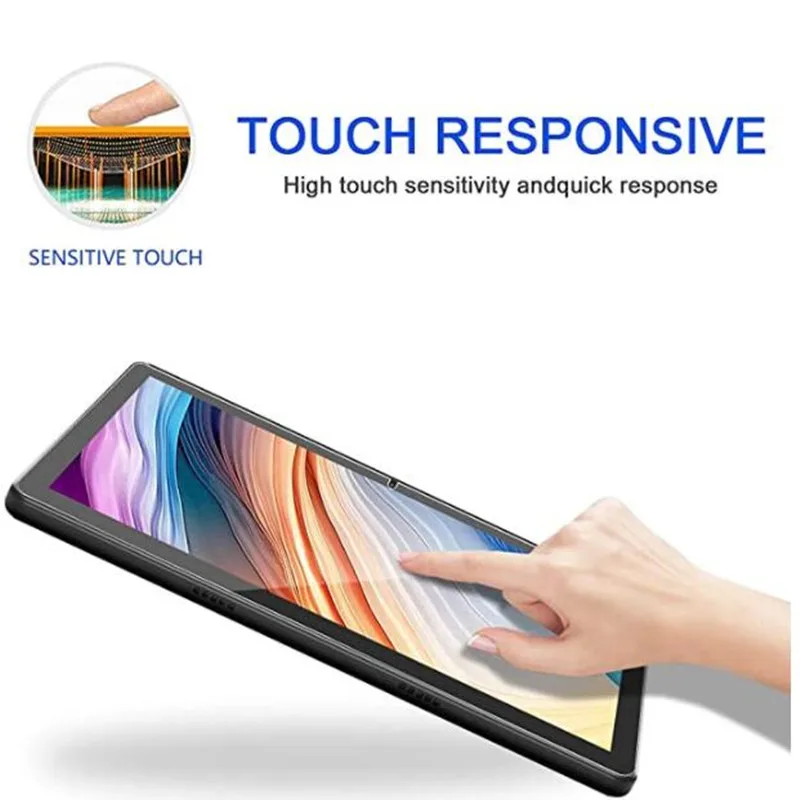 2Pcs Tablet Tempered Glass Screen Protector Cover for Dragon Touch Max10 max10 plus Full Coverage Screen
