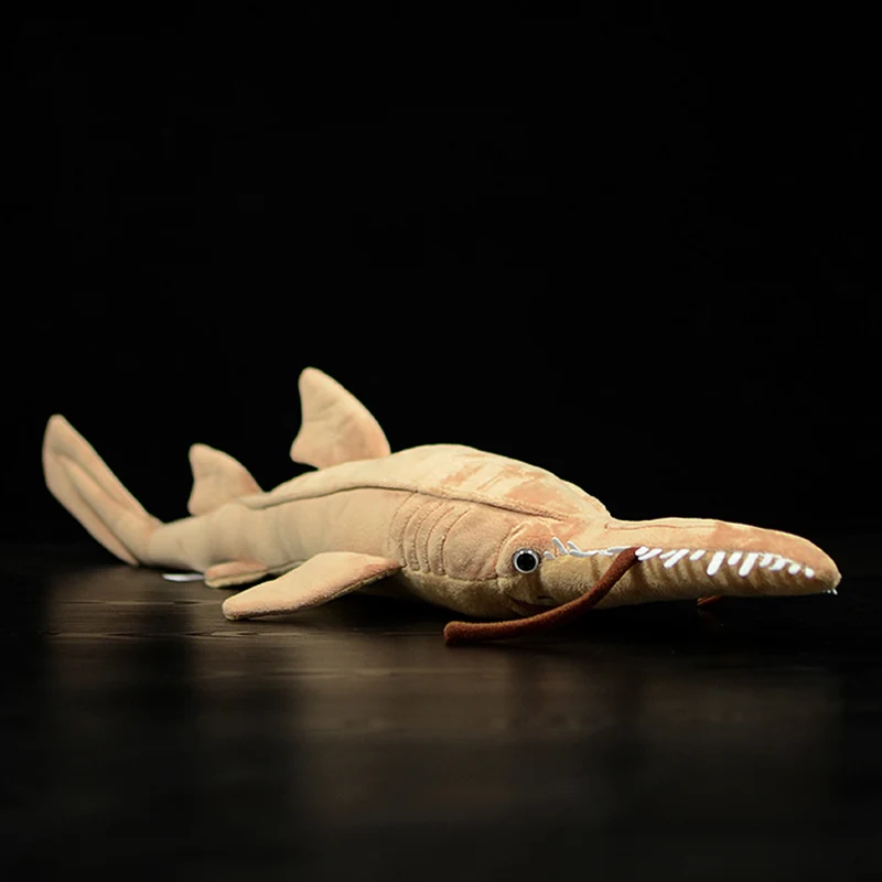 

66cm Cute Saw Sharks Stuffed Plush Toys Model Sea Animals Pristiophoridae cirratus Soft Lovely Simulation Doll For Children Gift