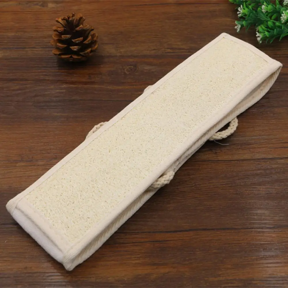 1PC Natural Soft Exfoliating Loofah Back Strap Loofah bath towel Shower Massage Spa Scrubber Sponge Body Skin Health Cleaning